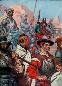 In 1517, Spanish explorer Hernandez de Cordoba reached Yucatan with a small fleet of ships. He tried to reach a nearby Mayan city was but his troops were ambushed and many Spanish lost their lives in the attack Spanish-Explorers